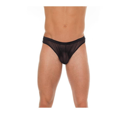 Tanga Rejilla Negro Talla Única