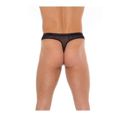 Tanga Rejilla Negro Talla Única
