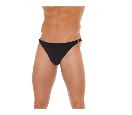 Tanga Negro con Hebilla Talla Única