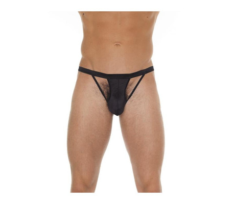 Tanga con Tiras Negro Talla Única