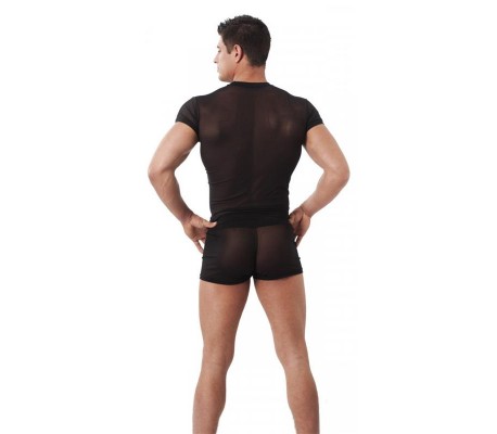 Camiseta Rejilla Negro