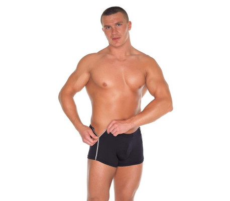 Pantalones Cortos con 2 Cremalleras Negro Talla Unica