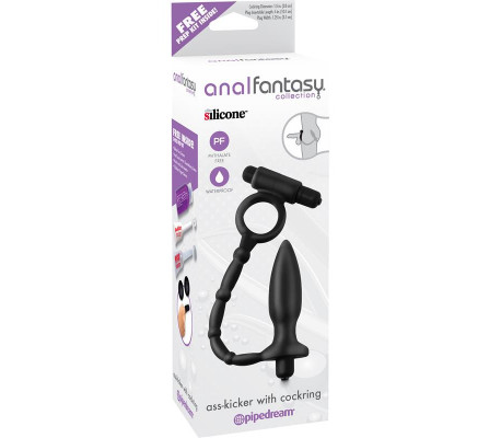 Anal Fantasy Collection  Ass-Kicker with Cockring - Color Negro