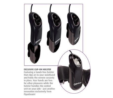 Plug Anal con Vibración y Control Remoto Negro