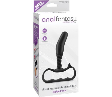 Masajeador de Próstata con Vibración Negro