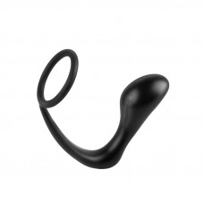 Estimulador Anal Ass-Gasm Cockring Plug  - Color Negro