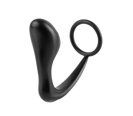 Estimulador Anal Ass-Gasm Cockring Plug  - Color Negro