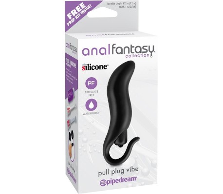 Estimulador Anal con Vibración Pull Plug Vibe Negro