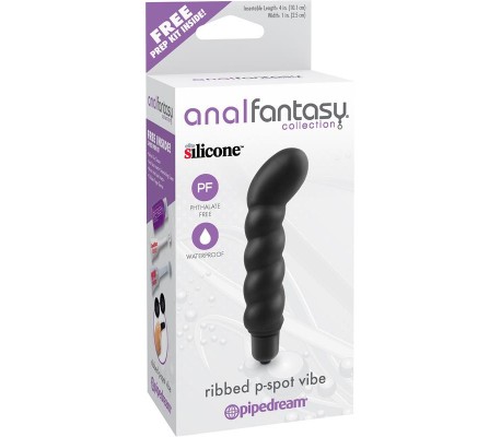 Estimulador Prostático Ribbed P-Spot Vibe Negro