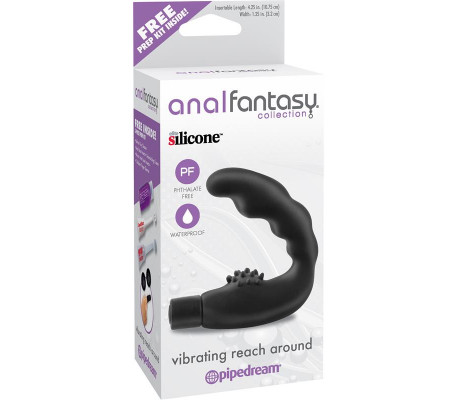 Estimulador Anal con Vibración Color Negro