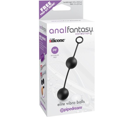 Bolas Anal Elite Vibro Balls Negro