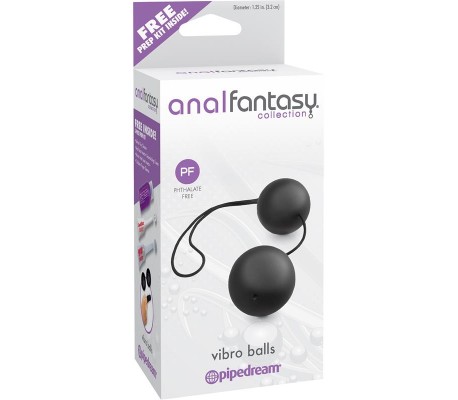 Bolas Anales Vibro Balls Negro