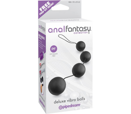Bolas Anales Vibradoras Deluxe - Color Negro