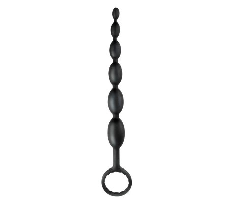 Cadena Anal First-Time Fun Beads Negro