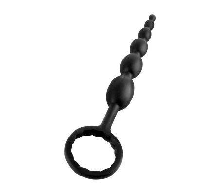 Cadena Anal First-Time Fun Beads Negro
