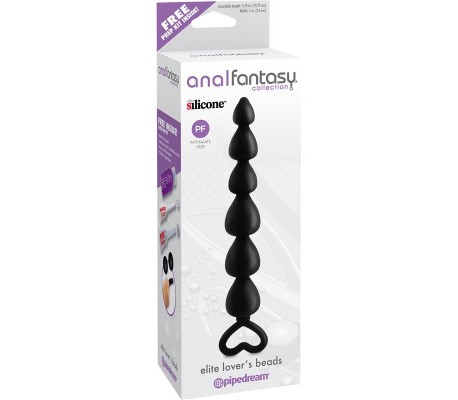 Cadena Anal Elite Lovers Beads Negro