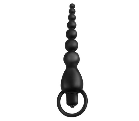 Cadena Anal Elite Power Beads Negro