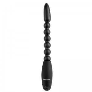 Bolas Anales con Vibración Flexa Pleaser Negro