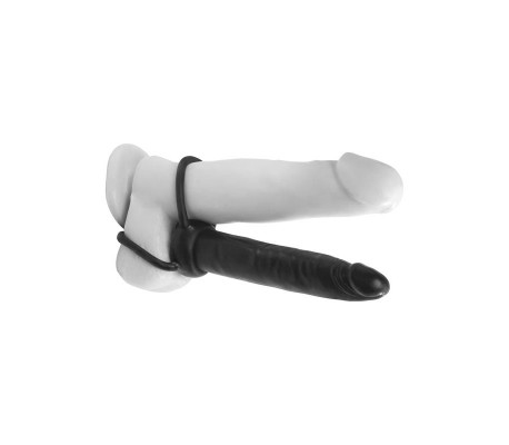 Dildo Anal Double Trouble - Color Negro