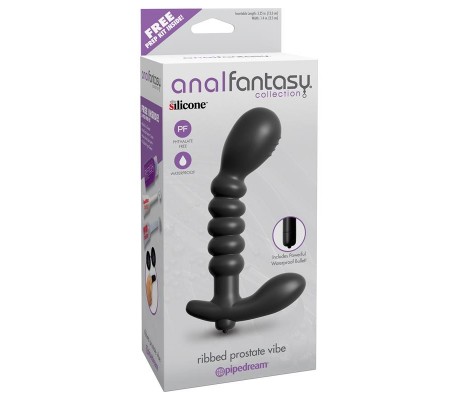 Estimuladot Prostático con Vibración Negro