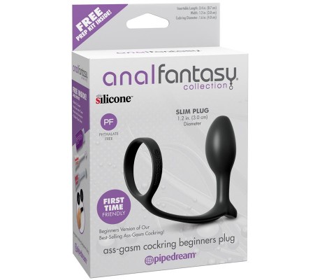 Plug Anal Ass-Gasm para Principiantes Color Negro