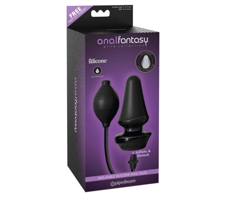 Plug Anal Inflable Color Negro