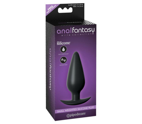 Plug Anal con Peso Interno Pequeño Color Negro