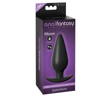 Plug Anal con Peso Interno Negro