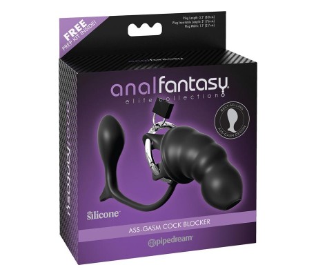 Jaula y Estimuldaor Anal Silcona Cock Blocker