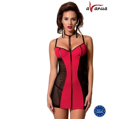 COLINE Chemise Rojo/Negro