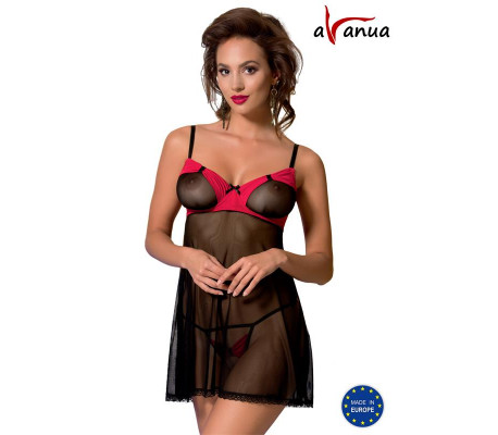 VALENTIN Chemise Negro/Rojo