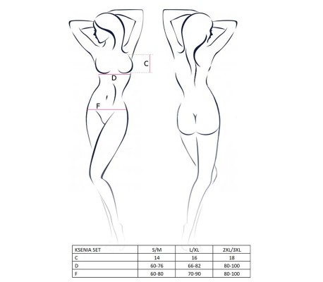 Ksenia Set  Sujetador Abierto Negro
