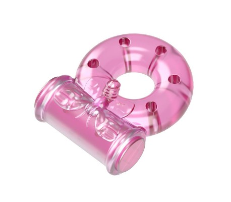 Baile Anillo Vibrador con Preservativo Color Rosa