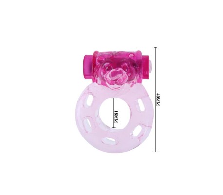 Anillo Vibrador Color Oso Rosa