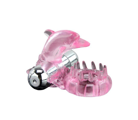 Anillo Vibrador Love Dolphig Ring Rosa