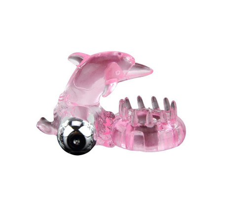 Anillo Vibrador Love Dolphig Ring Rosa