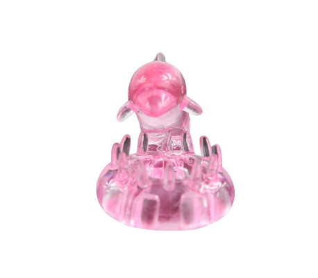 Anillo Vibrador Love Dolphig Ring Rosa