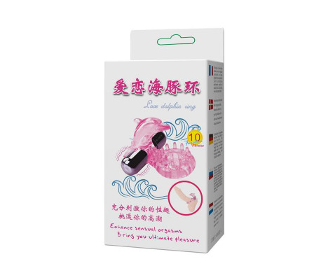 Anillo Vibrador Love Dolphig Ring Rosa