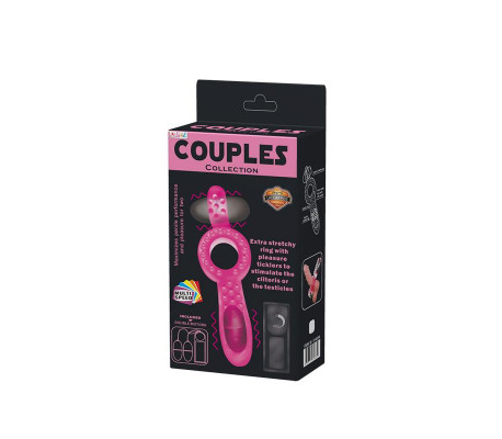 Anillo Vibrador Doble Couple Collection Rosa