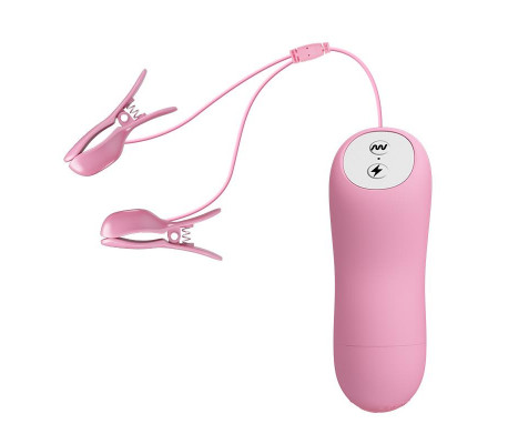 Pinza para Pezones con Vibración y Electro Shock