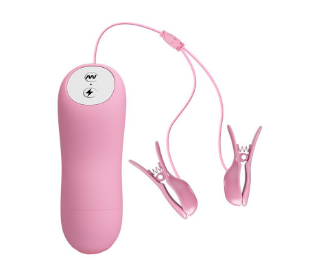 Pinza para Pezones con Vibración y Electro Shock