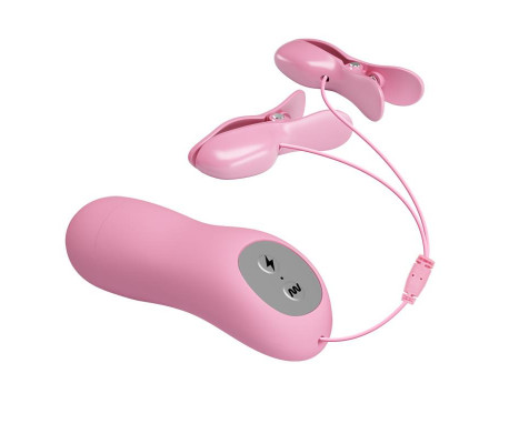 Pinza para Pezones con Vibración y Electro Shock