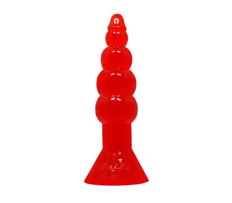 Baile Plug Anal Forma Bulbosa Color Naranja