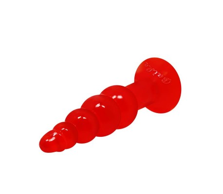 Baile Plug Anal Forma Bulbosa Color Naranja
