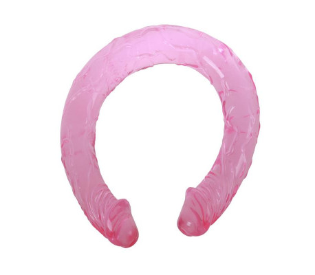 Dildo Doble Color Rosa 44 cm