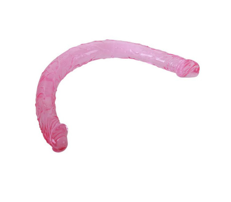Dildo Doble Color Rosa 44 cm