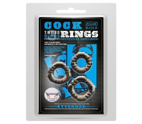 Set 3 Anillos para el Pene