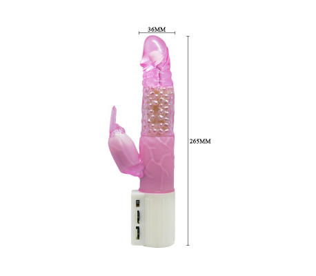 Baile Vibrador Transparente Color Rosa