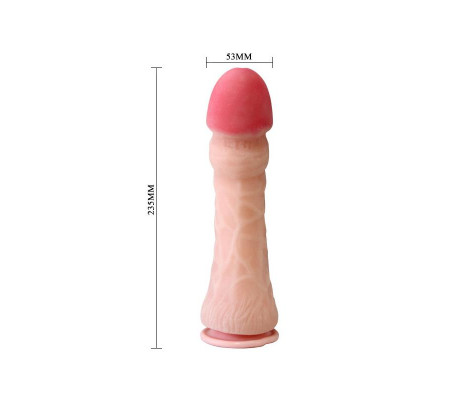 Baile Dildo con Ventosa Color Natural 23.5 cm