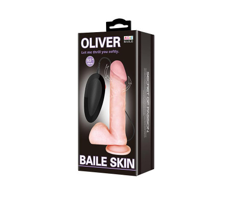Oliver Dildo Realista con Vibración y Rotación Control Remoto